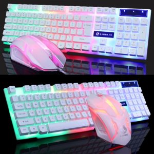 GTX300 USB Wired 104 Keys RGB Backlight Ergonomic Gaming Mouse Keyboard Combos Set