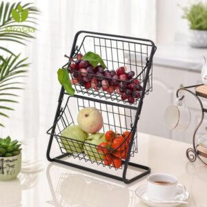 Iron Storage Fruits Holder Basket