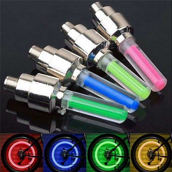1PCS LED Tyre Wheel Valve Cap Light Stick Waterproof Shockproof Car Bike Bicycle Motorcycle Accessories Dropshipping