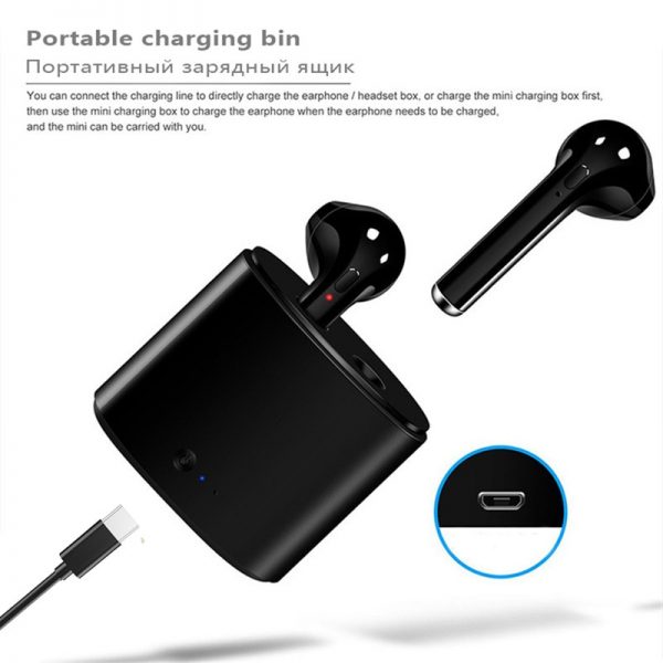 i7s TWS Wireless Headphones Bluetooth 5.0 Earphone Air In-Ear Earbuds Sport Headset With Charging Box For Apple iPhone Android