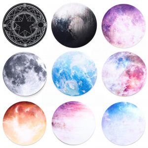 Comfortable Round Mouse Pad Planet Series Mat Desktop Non-slip Rubber Pad PC Mouse Pad Round Desk Gamer Gaming Mat For PC Laptop
