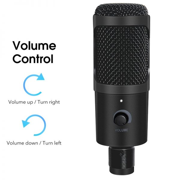 USB Microphone Professional Condenser Microphones For PC Computer Laptop Recording Studio Singing Gaming Streaming Mikrofon