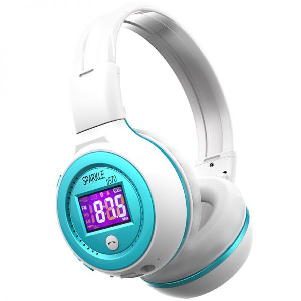 ZEALOT B570 Stereo Bluetooth Headphone Wireless Earphone LCD Screen FM Radio TF Card MP3 Play With Microphone