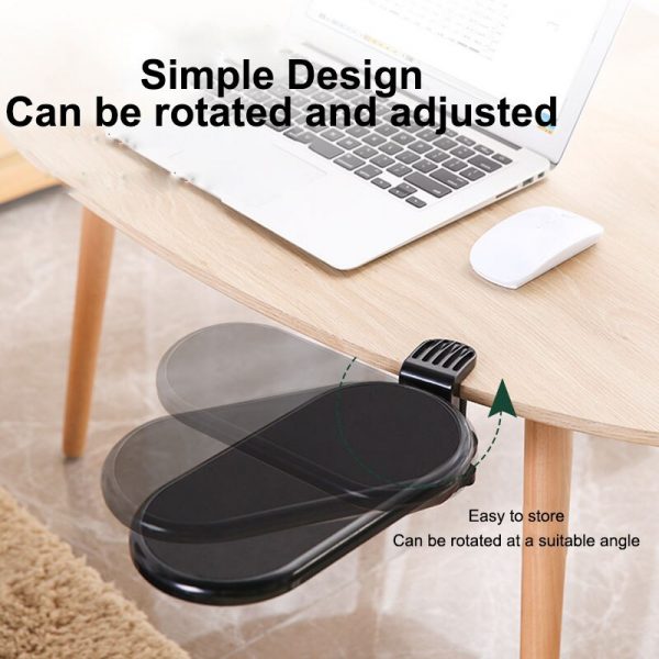 Rotating Computer Arm Support Ergonomic Adjustable PC Wrist Rest Extender Desk Hand Bracket Shoulder Pad Mount Office Mouse Pad