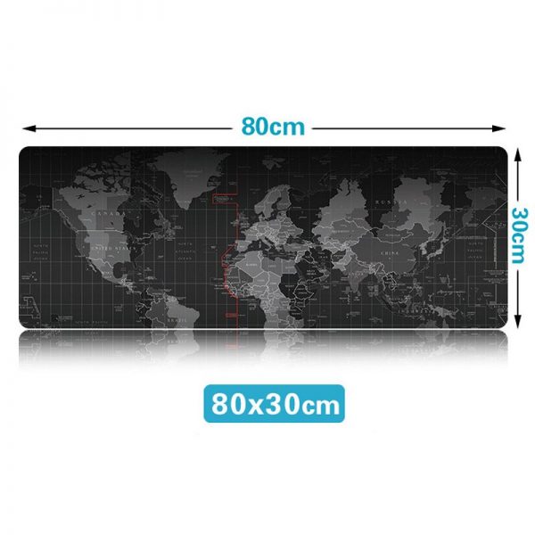 Extra Large Mouse Pad Old World Map Gaming Mousepad Anti-slip Natural Rubber Gaming Mouse Mat with Locking Edge
